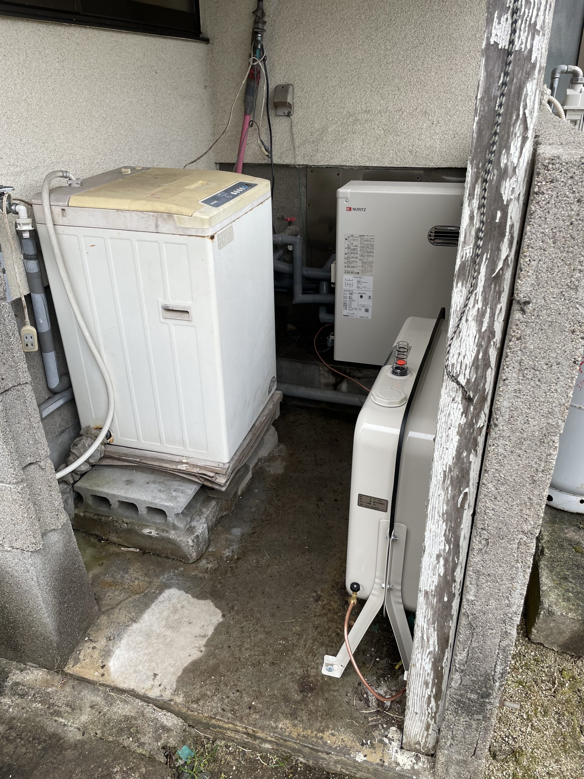 本物の 家電と住宅設備の取替ドットコム石油ふろ給湯機 石油給湯器 4万キロ ノーリツ OTQ-4706SAYS 直圧式 